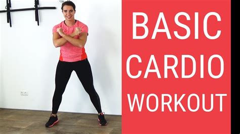Minute Basic Cardio Workout For Beginners At Home No Equipment YouTube