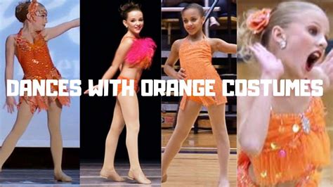 Solos With Orange Costumes Ranked Dance Moms Youtube