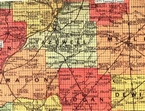 Tazewell County Map Tazewell County Genealogical Historical Society