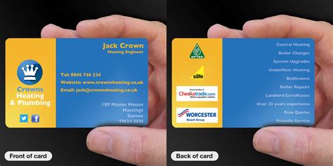 Get this business card template. Business Card Printing for Plumbers - CPcards