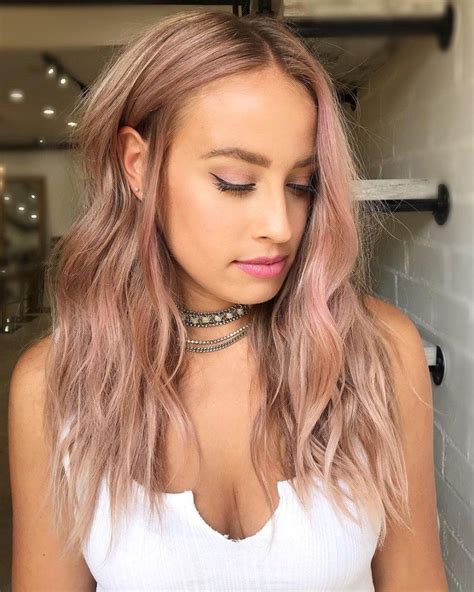 38 brilliant rose gold hair color ideas for 2024 rose gold hair blonde gold blonde hair pink