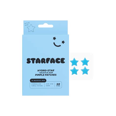 Starface Hydro Star Salicylic Acid Hydrocolloid Pimple Patches 32ct