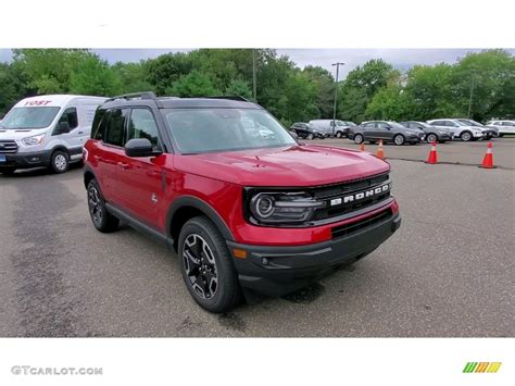 2021 Rapid Red Metallic Ford Bronco Sport Outer Banks 4x4 142755266