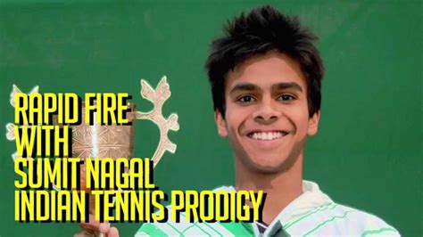 Rapid Fire With Sumit Nagal Yr Old Indian Tennis Prodigy Youtube