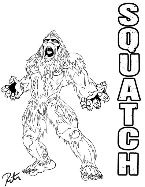 Free download 40 best quality sasquatch coloring page at getdrawings. The best free Bigfoot drawing images. Download from 133 ...