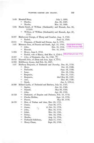 Vital Record Of Rhode Island 1636 1850 Volume 1 Warwick Flickr