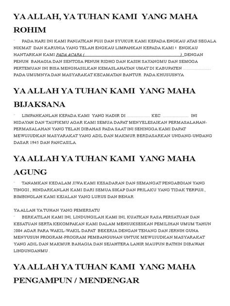 Kumpulan Doa Acara Perpisahan - Pembahasan Soal