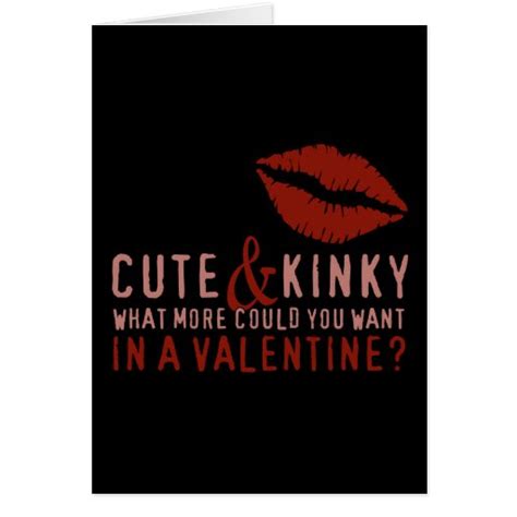 Cute And Kinky Valentine Lips Card Zazzle