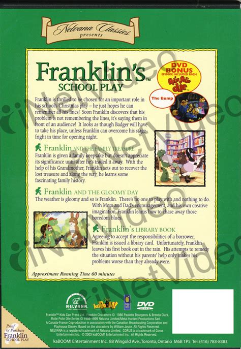 Franklin Franklin S School Play On Dvd Movie