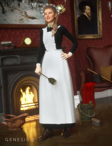 Victorian Maid G2f Victorian Maid Victorian Aprons Maid Dress