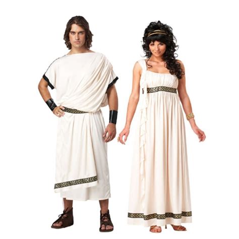 Halloween Couple Clothing Greek Goddess Male God Robes Elegant Queen