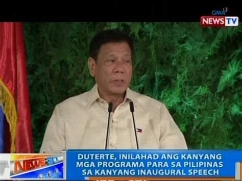 Tinatanong nga ako ng isang announcer, kung hindi ka tumatakbo, bakit ka maraming ads? Duterte, inilahad ang kanyang mga programa para sa ...