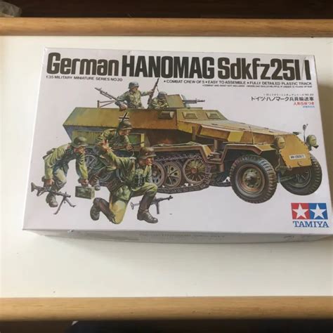 Tamiya German Hanomag Sdkfz2511 Halftrack 135 Wwii Military Miniature