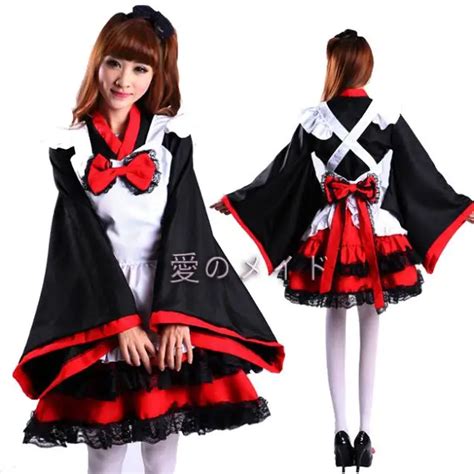 Buy Cosplay Japanese Kimono Maid Women Cute Lolita