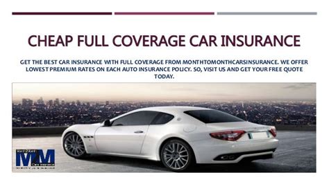 Cheap Full Coverage Car Insurance With Affordable Rates Online