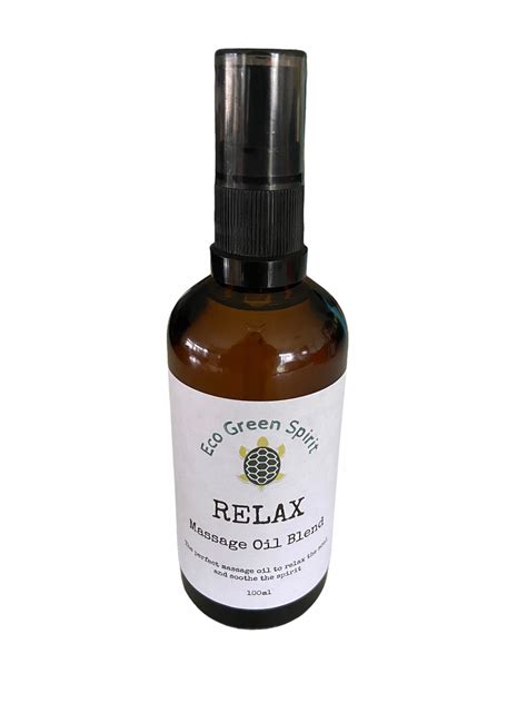 Relax Massage Oil Blend 100ml Eco Greenspirit