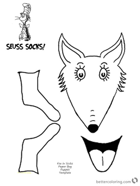 fox in socks by dr seuss coloring pages bag diy printable dr seuss coloring pages dr seuss