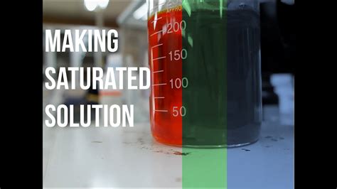 How To Make Saturated Solution Day 2 Youtube