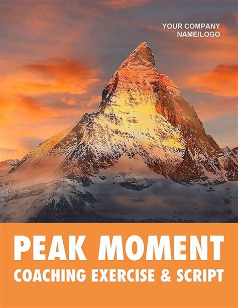 Peak Moment Exercise And Script Coaching Tools From The Coaching