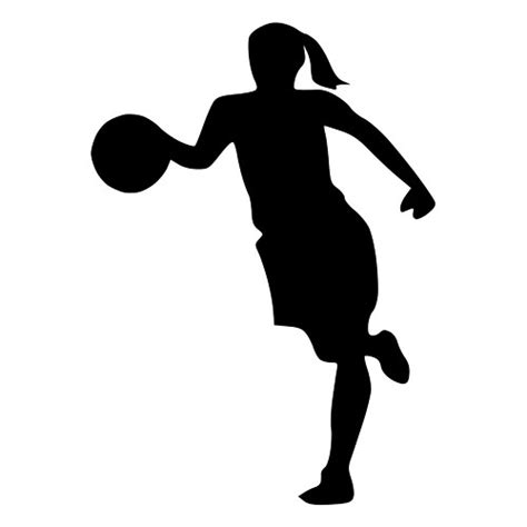 Basketball Girl Silhouette At Getdrawings Free Download