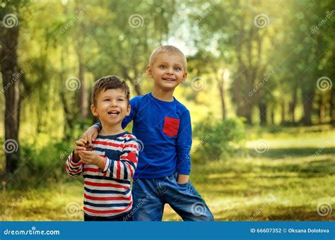 Two Friend Boys Stock Photo Image Of Park Brother Lifestyle 66607352