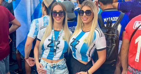 watch two argentina female fans go topless during world cup finals and then escape before being