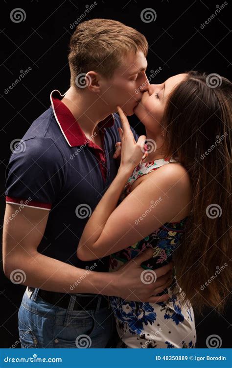 Portrait Of A Passionate Couple Stock Image Image Of Hair Female