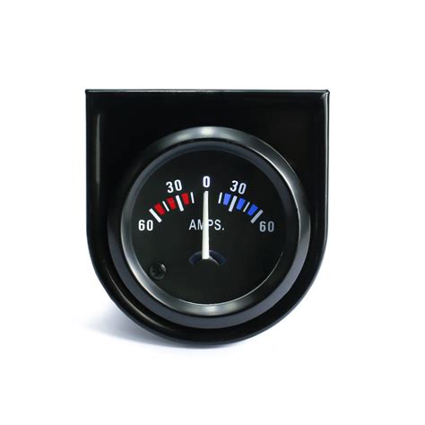 Free Shipping 2inch 52mm Car Amps Meter 60 0 60a Ammeter White Led