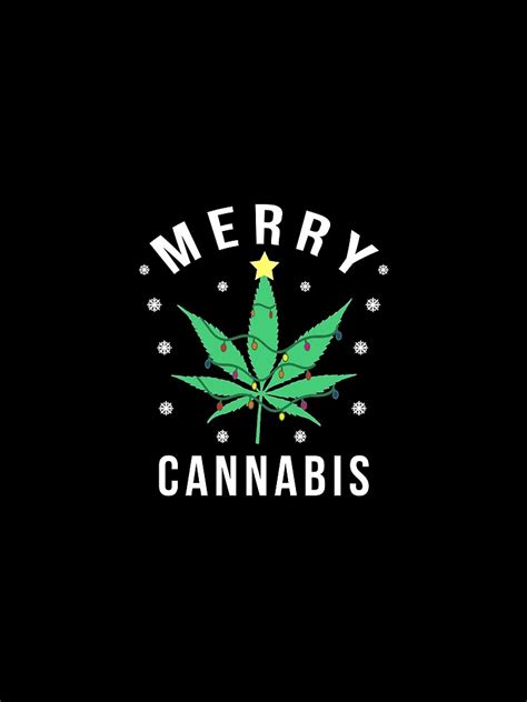 Make your own christmas cards with photos displaying your favorite family moments. "Merry Cannabis Marijuana Christmas Tree" T-shirt by DOLCEINDIGO | Redbubble