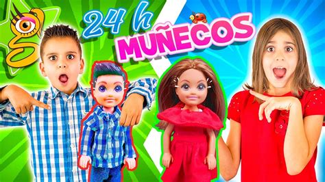 24 Horas Siendo MuÑecos Lara Y Niko Visitan Anima Toys Youtube