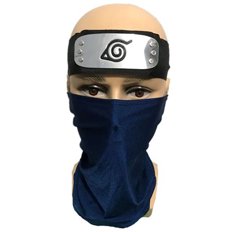 Hatake Kakashi Cosplay Mask Headband Anime Naruto Weapon Accessories