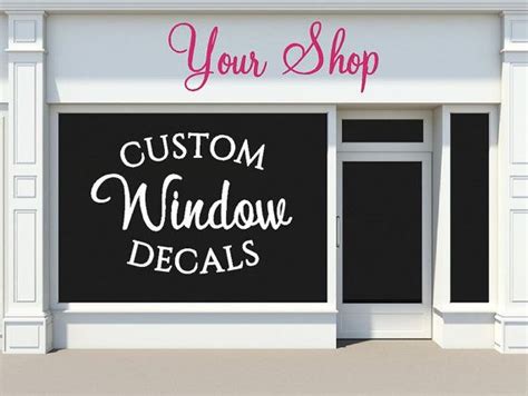 Store Window Decal Custom Business Sign Boutique Sign Store Etsy