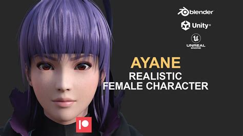 Artstation Ayane Dead Or Alive Game Ready Resources