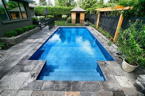 Lower wall visibility and enduring quality meet total affordability. Garden Space | Small inground pool, Pools backyard ...