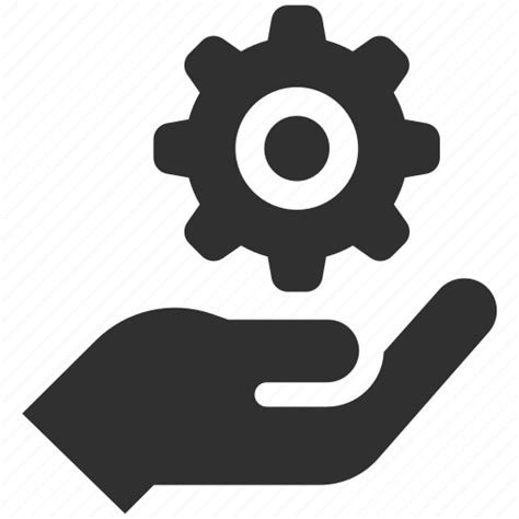 Cog, customer service, gear, holding gear, service, support, support service icon - Download on ...