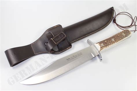 Linder Bowie Knife With Genuine Stag Handle German Knife Shop