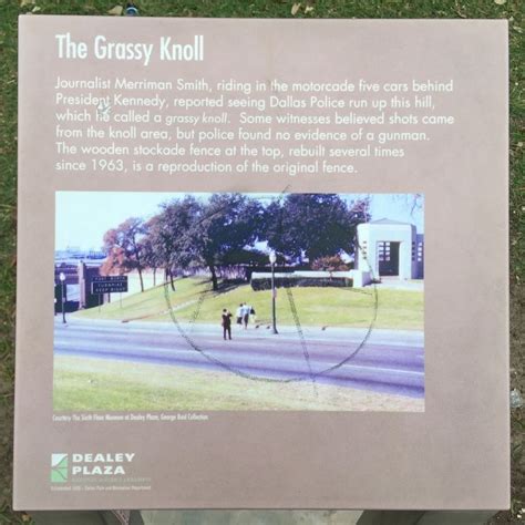 The Grassy Knoll Historical Marker