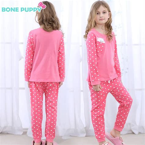 Teenage Girl Knitted Pajamas Girls Spring And Autumn New Knitwear Sets