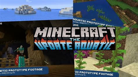 Minecraft The Update Aquatic Youtube