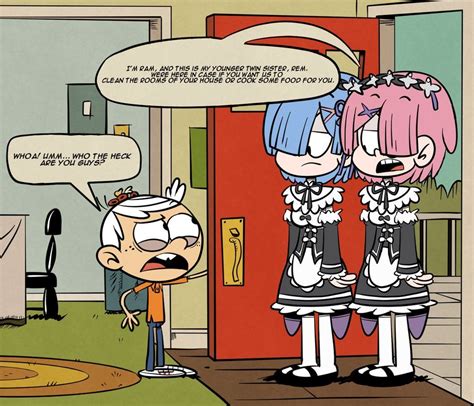 Tlh Fanart Lincoln Meets The Maid Twins By Monteroimothy The Loud House