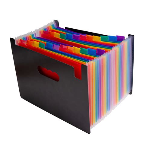 A4 Large Capacity 24 Pockets Expanding File Folder Organizer With