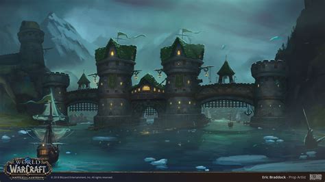 Artstation The Great Gate Of Kul Tiras Concept World Of Warcraft