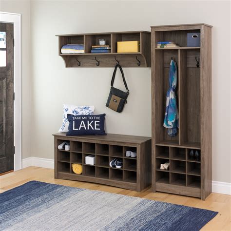 The basic wise wooden shoe cubicle storage entryway bench with soft cushion for seating combines the comfort of a cushioned bench and cubby shoe storage for efficient use of the entryway. Laurel Foundry Modern Farmhouse Camila Space-Saving ...