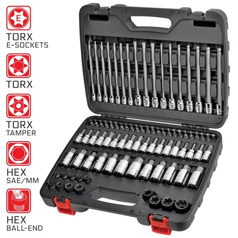 Carbyne Master Hex And Torx Bit Socket Set 84 Piece Sae And Metric S2