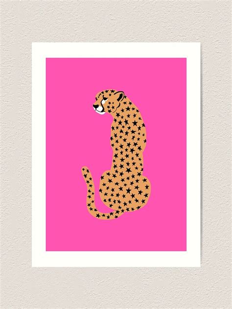 Star Cheetahleopard Art Print For Sale By Lizziesumner Redbubble
