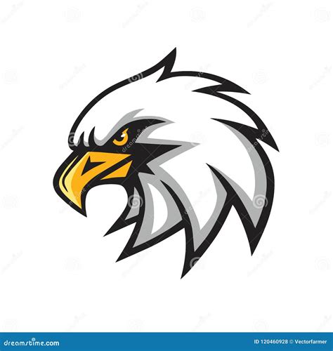 Eagle Mascot Vector Logo Sign Stock Vector Illustration Of