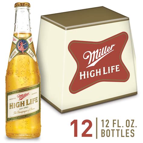 Miller High Life American Lager Beer Abv Pack Oz Beer Bottles Walmart