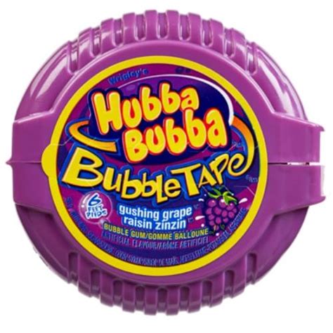 Wrigleys hubba bubba bubble gum original flavour pack of 20 x 5 piece 7g. Hubba Bubba Gushing Grape Bubble Tape Bubble Gum - Candy ...