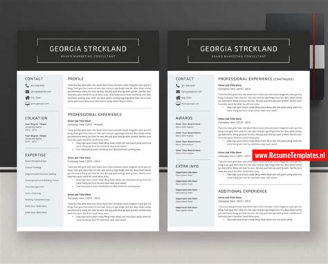 It should be tailored for the job and. Modern Resume Templates / CV Templates, Cover Letter, MS ...
