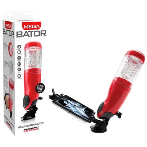 Pipedream Extreme Toyz Mega Bator Mouth Red Rechargeable Mouth Mastu Early2bed